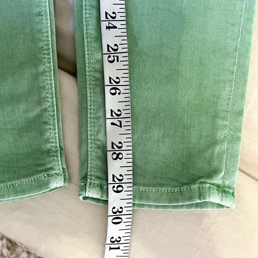 Hudson USA Mint Green Jeans Stretch Low-Rise Designer Denim Spring  Size 27 - Picture 9 of 9